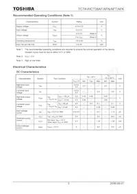 74VHCT08AFT Datasheet Page 3