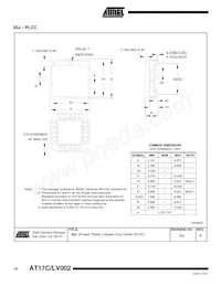 AT17C002-10JC Datasheet Page 16