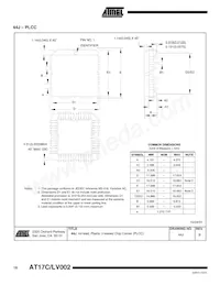 AT17C002-10JC Datasheet Page 18