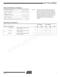 AT17C002A-10QI Datasheet Page 7