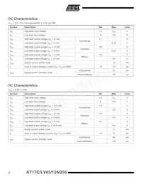 AT17C65-10CC Datasheet Page 6