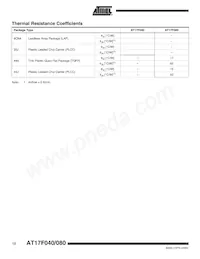 AT17F080-30TQI Datasheet Page 12