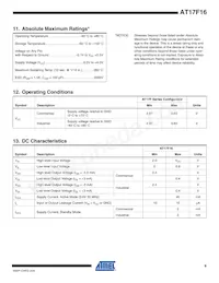 AT17F16-30TQI Datasheet Page 9