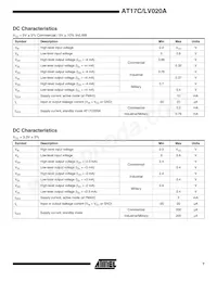 AT17LV020A-10JI Datasheet Page 7
