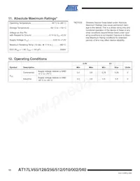 AT17LV512-10PC Datasheet Page 10