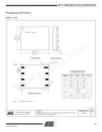 AT17N512-10PI Datasheet Page 13