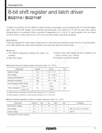 BU2114F-E2 Datasheet Cover