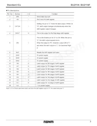 BU2114F-E2 Datasheet Page 3