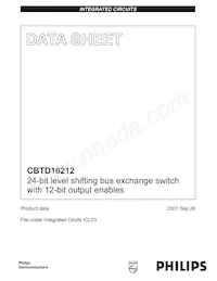 CBTD16212DL數據表 封面