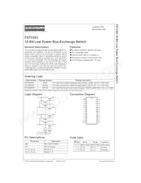 FST3383QSC Datasheet Cover