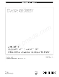 GTL16612DL Datasheet Cover