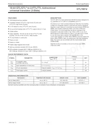 GTL16612DL Datasheet Page 2