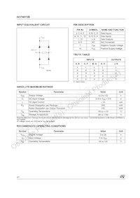 HCF4072M013TR Datasheet Pagina 2