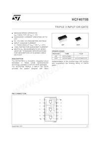 HCF4075M013TR Datasheet Cover