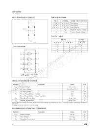 HCF4077M013TR Datasheet Pagina 2