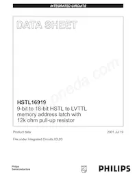 HSTL16919DGG Datenblatt Cover