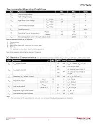 HV7022PJ-C-G Datasheet Page 3