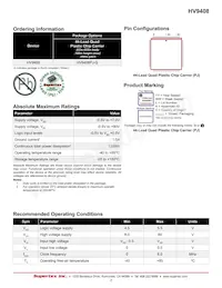 HV9408PJ-G Datasheet Page 2