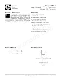 ICS853L022AMLFT Datasheet Cover
