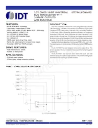 IDT74ALVCH16501PAG8 Datasheet Cover