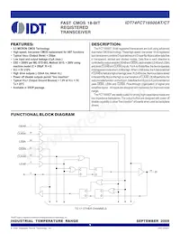 IDT74FCT16500CTPVG8 Datenblatt Cover