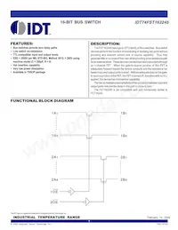 IDT74FST163245PAG Datasheet Cover