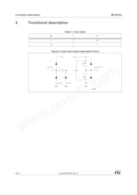 M74HC04TTR Datasheet Page 4