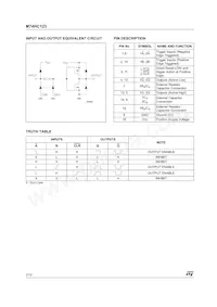 M74HC123RM13TR Datenblatt Seite 2