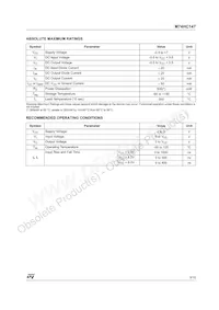 M74HC147RM13TR Datasheet Page 3