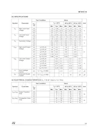 M74HC14TTR數據表 頁面 3