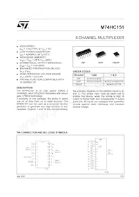 M74HC151TTR Datasheet Cover