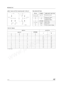 M74HC151TTR Datasheet Page 2
