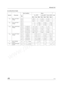 M74HC151TTR Datasheet Page 5