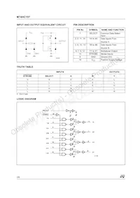 M74HC157B1R Datenblatt Seite 2