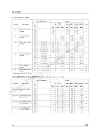 M74HC157B1R Datasheet Page 4