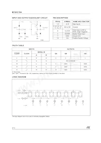 M74HC164TTR Datasheet Page 2