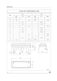 M74HC164TTR Datasheet Page 8