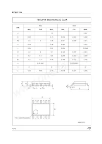 M74HC164TTR Datasheet Pagina 10