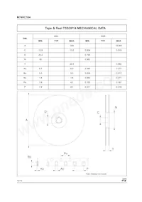M74HC164TTR Datasheet Page 12