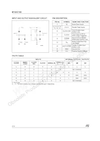 M74HC166B1R Datasheet Pagina 2