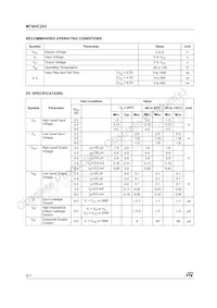 M74HC253RM13TR Datenblatt Seite 4