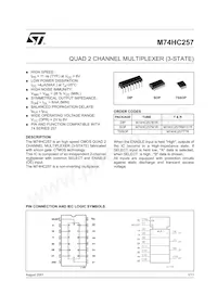 M74HC257RM13TR Datasheet Cover