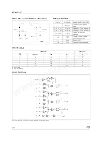 M74HC257RM13TR Datenblatt Seite 2