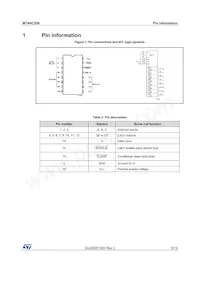 M74HC259RM13TR數據表 頁面 5