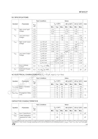 M74HC27RM13TR Datasheet Page 3