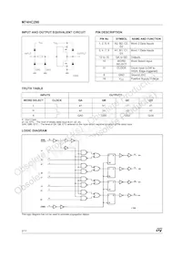 M74HC298B1R Datasheet Pagina 2