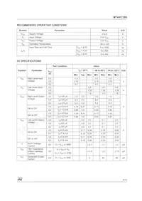 M74HC299B1R Datasheet Pagina 5
