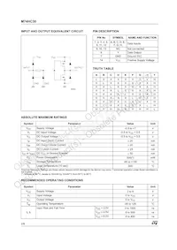 M74HC30RM13TR Datasheet Pagina 2
