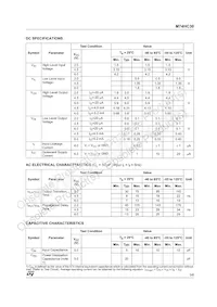 M74HC30RM13TR數據表 頁面 3