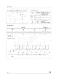 M74HC373TTR Datasheet Pagina 2